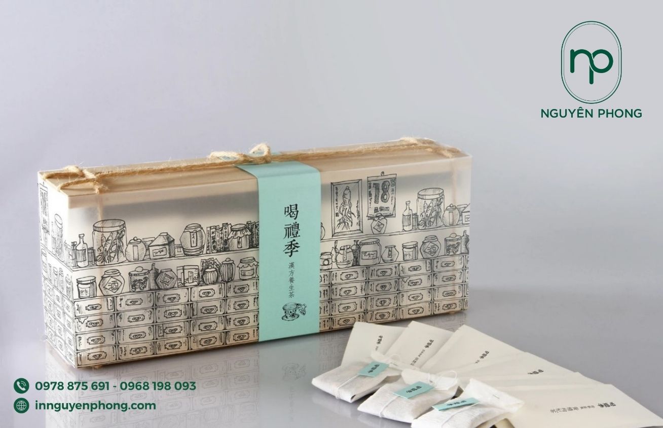 Mẫu logo đông y trên hộp giấy